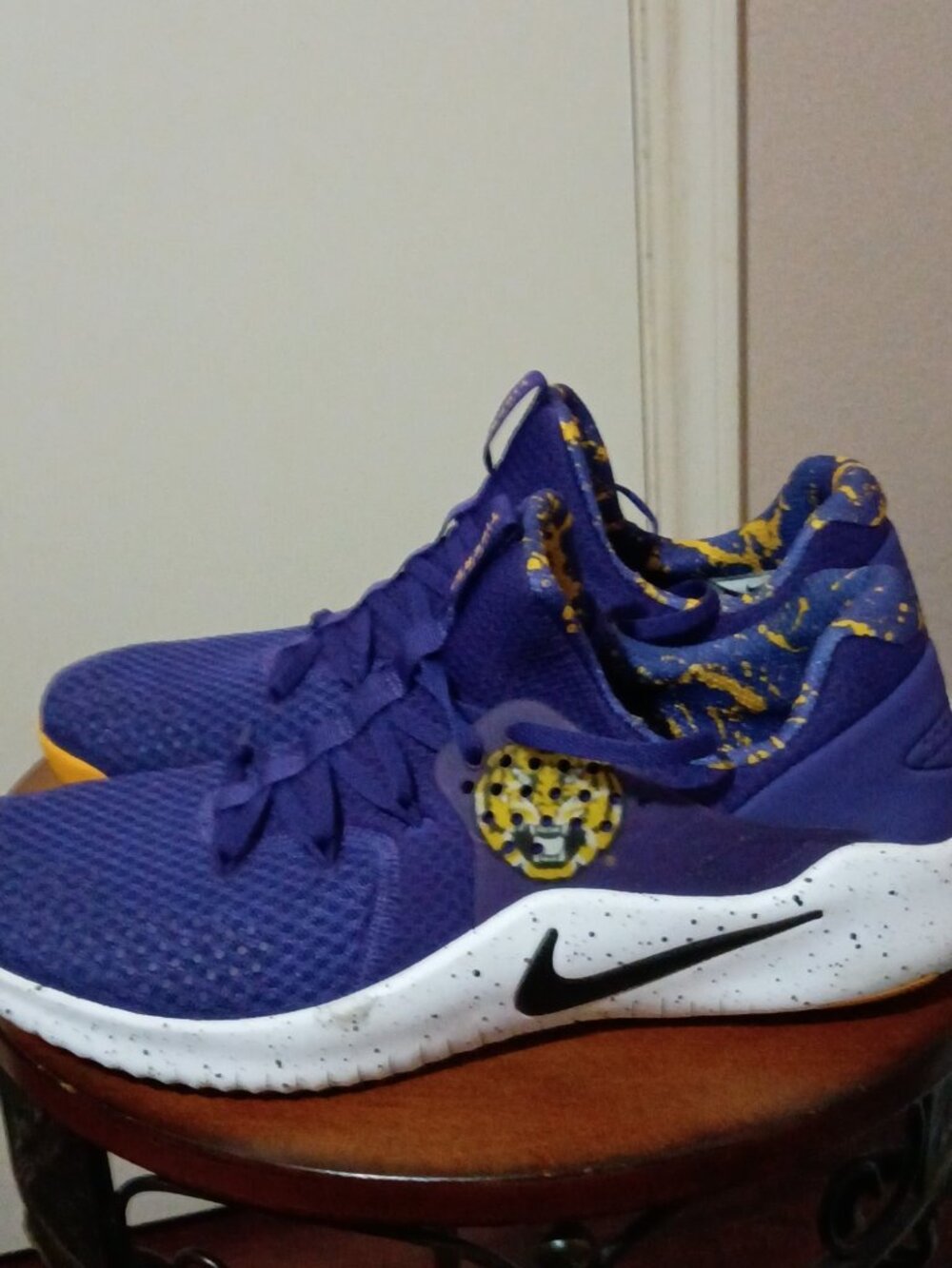 Nike LSU Tigers Free TR8 Cross Trainers Sneakers, mens Size 13 AR0413-500 - Picture 9 of 14
